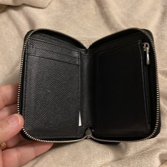 NWT Coach Small Zip Around Wallet with Star Glitter‎ Midnight Blue Money Wedding - Picture 7 of 16